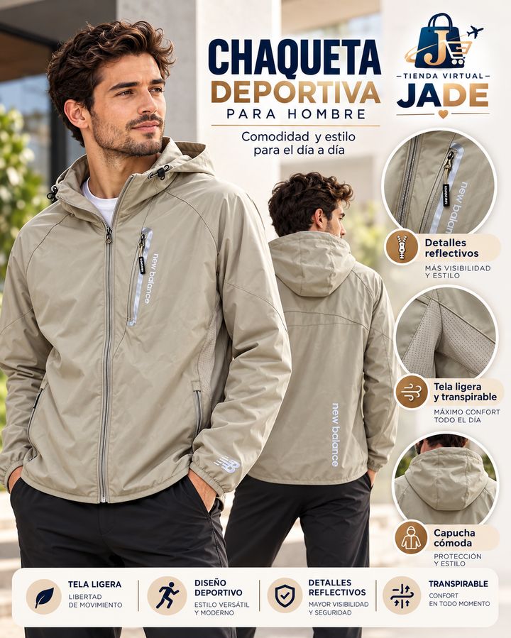 Chaqueta deportiva New Balance para hombre